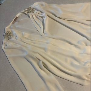 Sheer ivory shirt